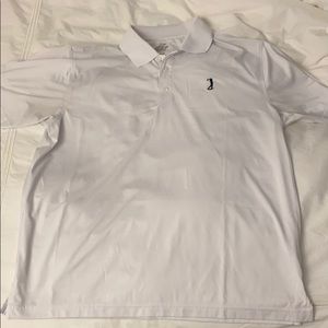 Men’s White Golf Polo
